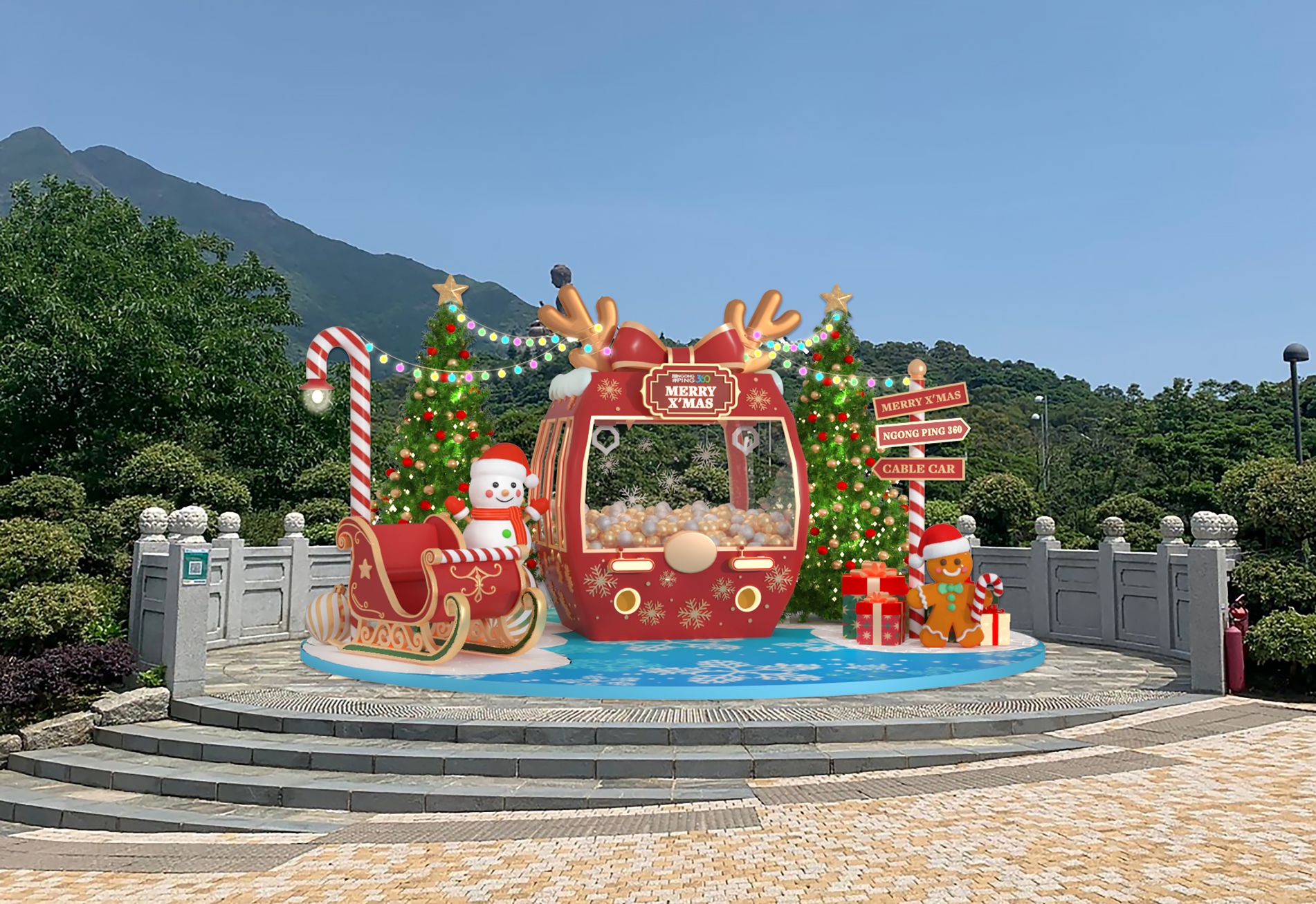 Ngong Ping Winter Wonderland